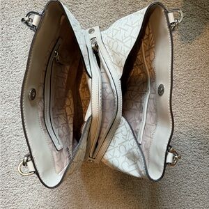 Calvin Klein Cream Shoulder Bag